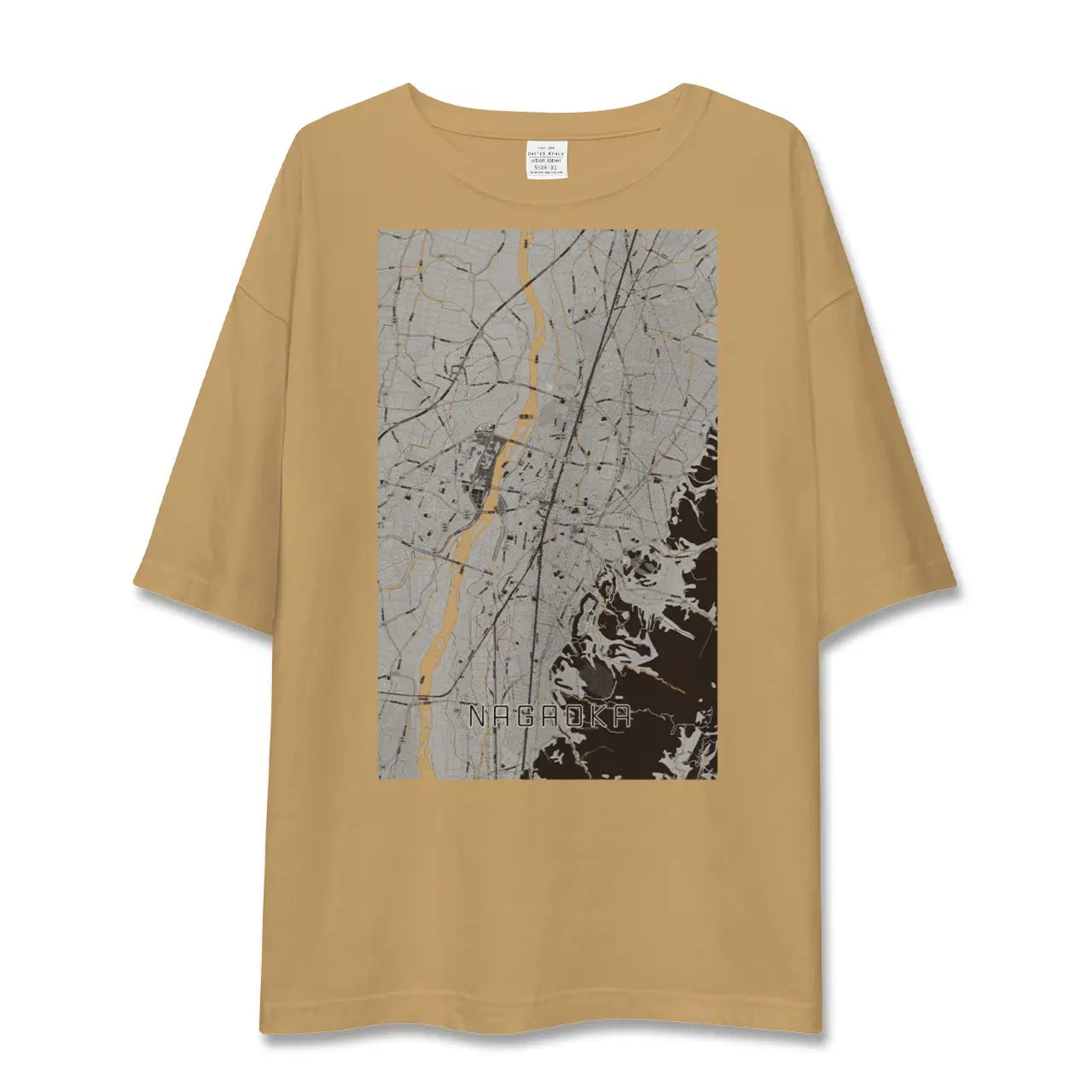 【長岡(新潟県)】地図柄ビッグシルエットTシャツ