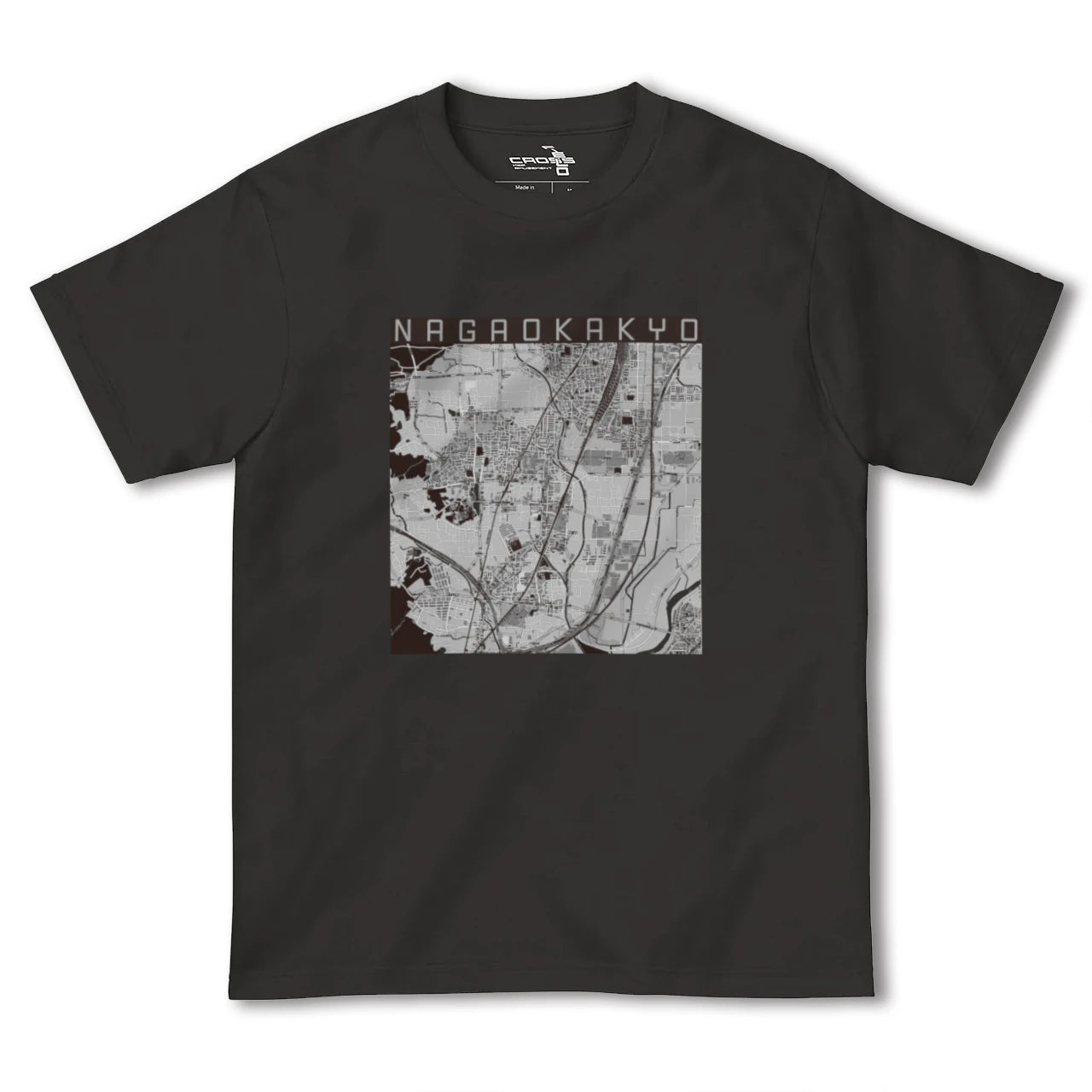 【長岡京(京都府)】地図柄ヘビーウェイトTシャツ
