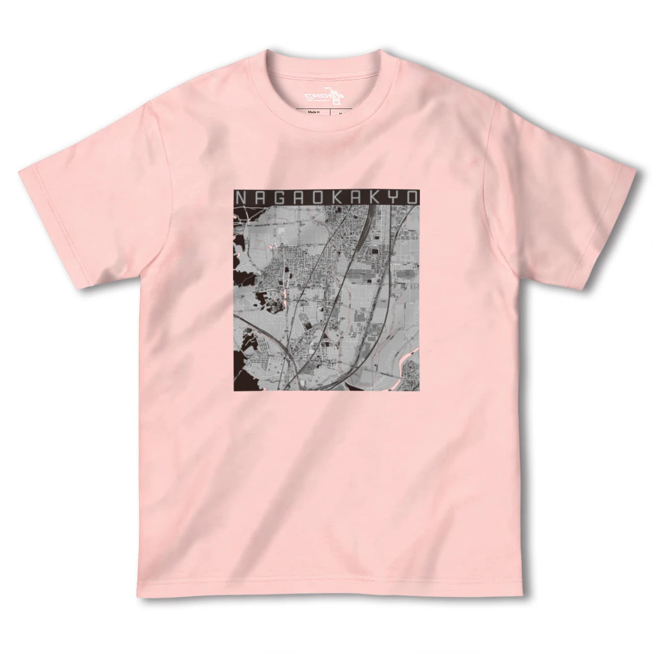 【長岡京(京都府)】地図柄ヘビーウェイトTシャツ
