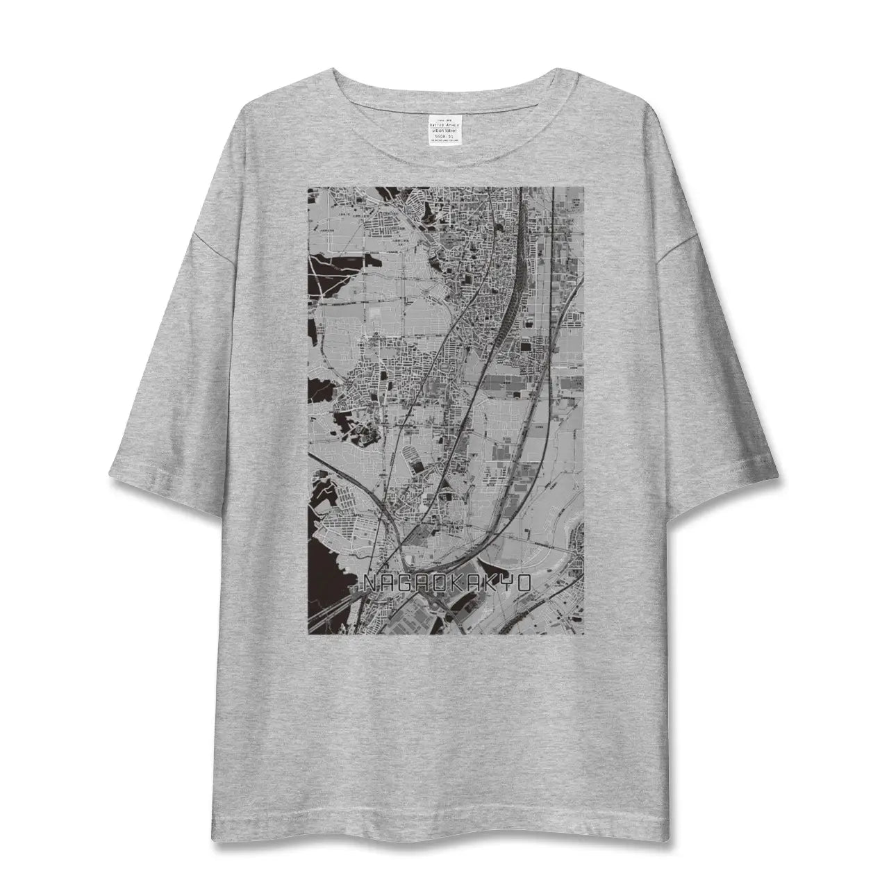 【長岡京(京都府)】地図柄ビッグシルエットTシャツ