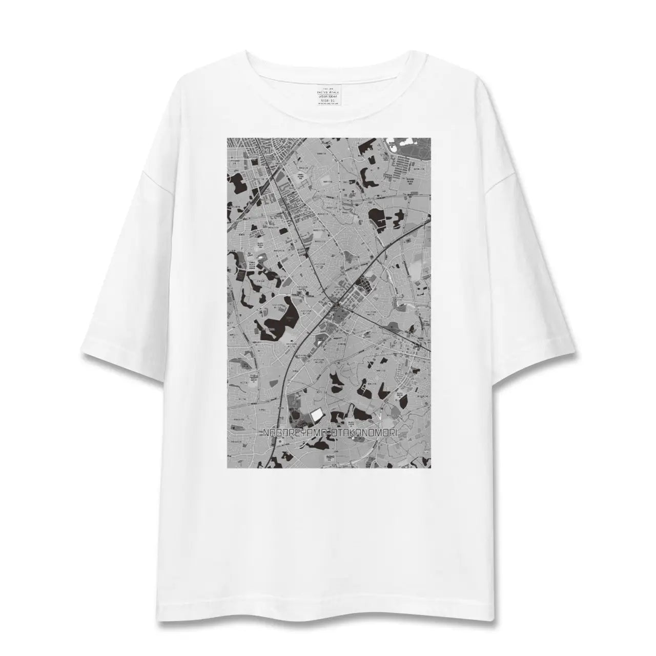 【流山おおたかの森(千葉県)】地図柄ビッグシルエットTシャツ