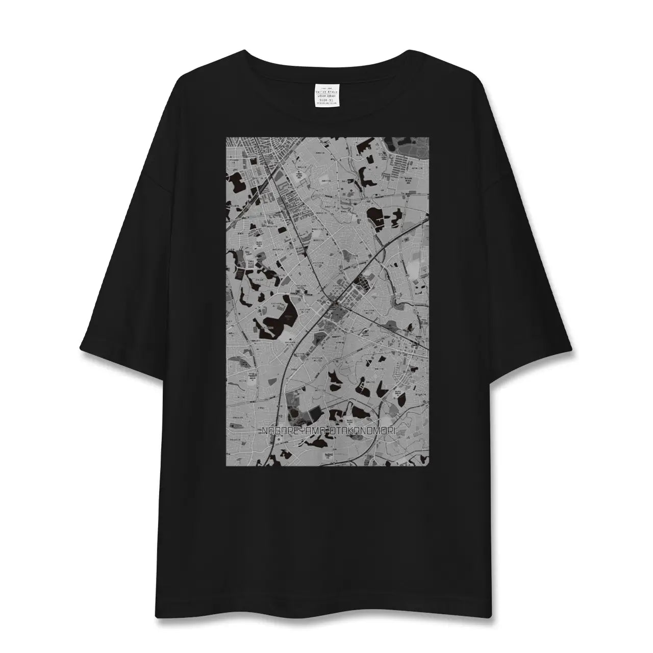 【流山おおたかの森(千葉県)】地図柄ビッグシルエットTシャツ
