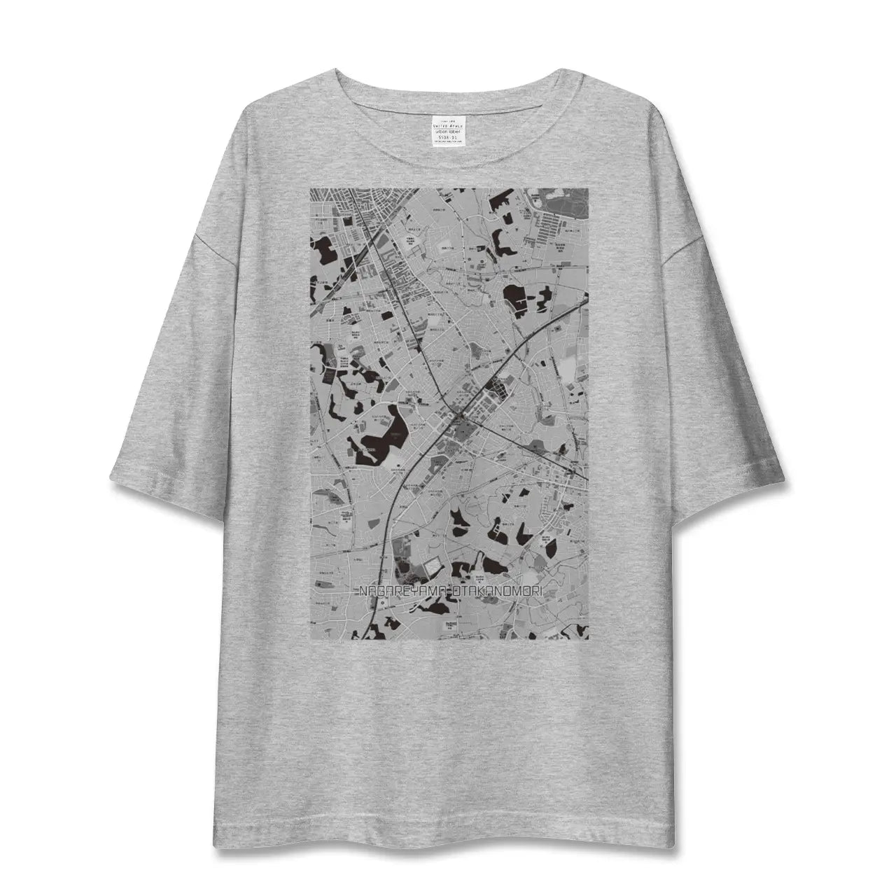 【流山おおたかの森(千葉県)】地図柄ビッグシルエットTシャツ