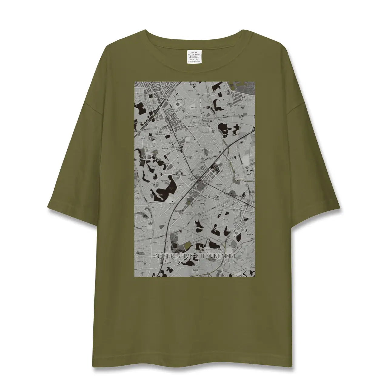 【流山おおたかの森(千葉県)】地図柄ビッグシルエットTシャツ