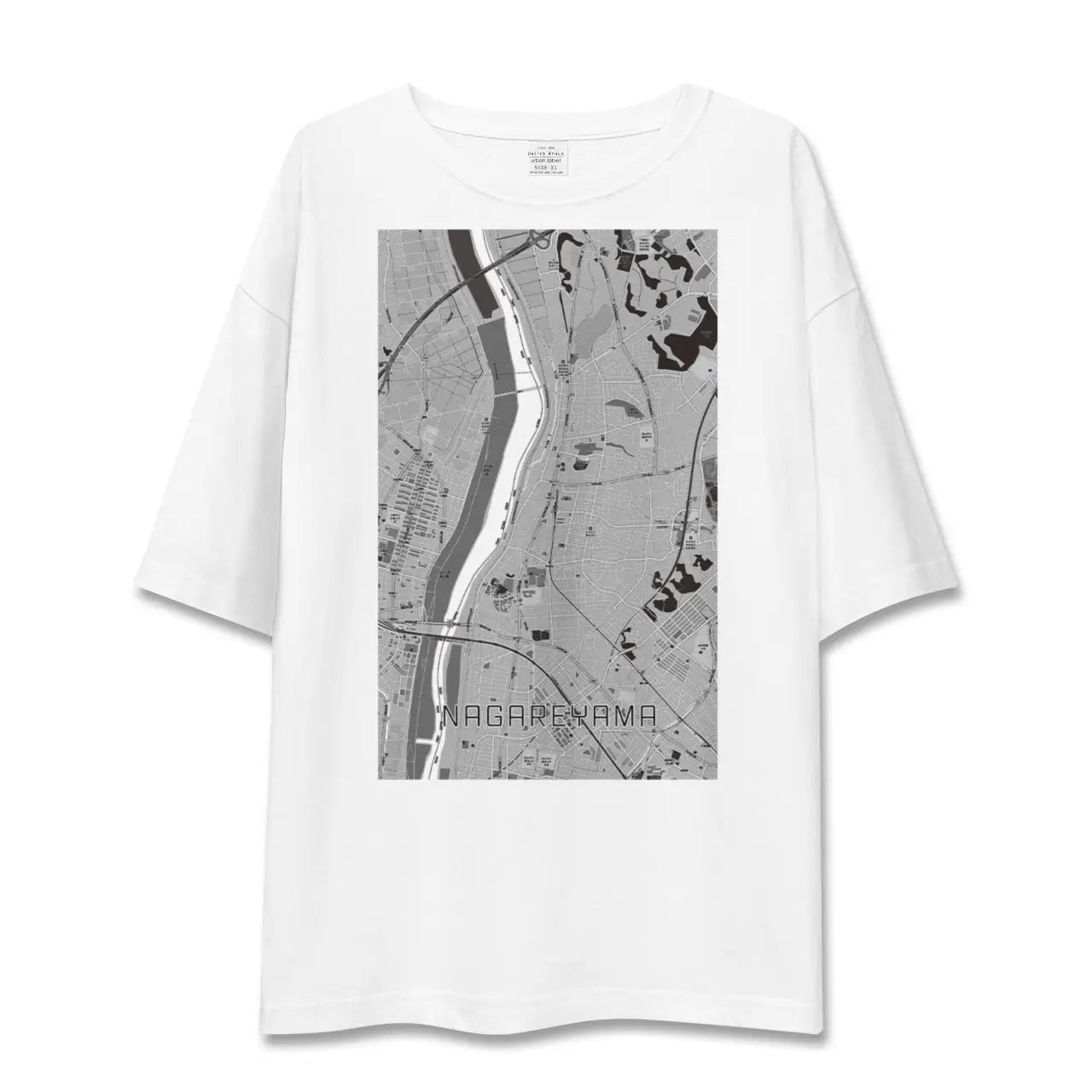 【流山(千葉県)】地図柄ビッグシルエットTシャツ