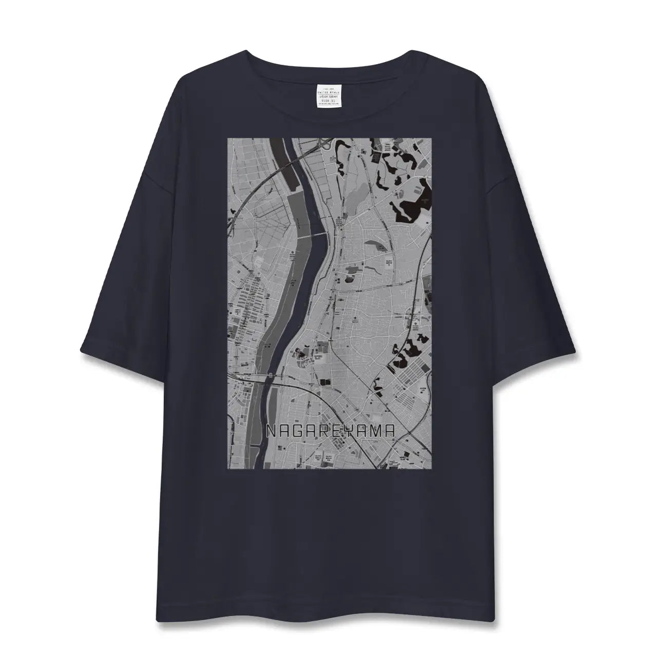【流山(千葉県)】地図柄ビッグシルエットTシャツ