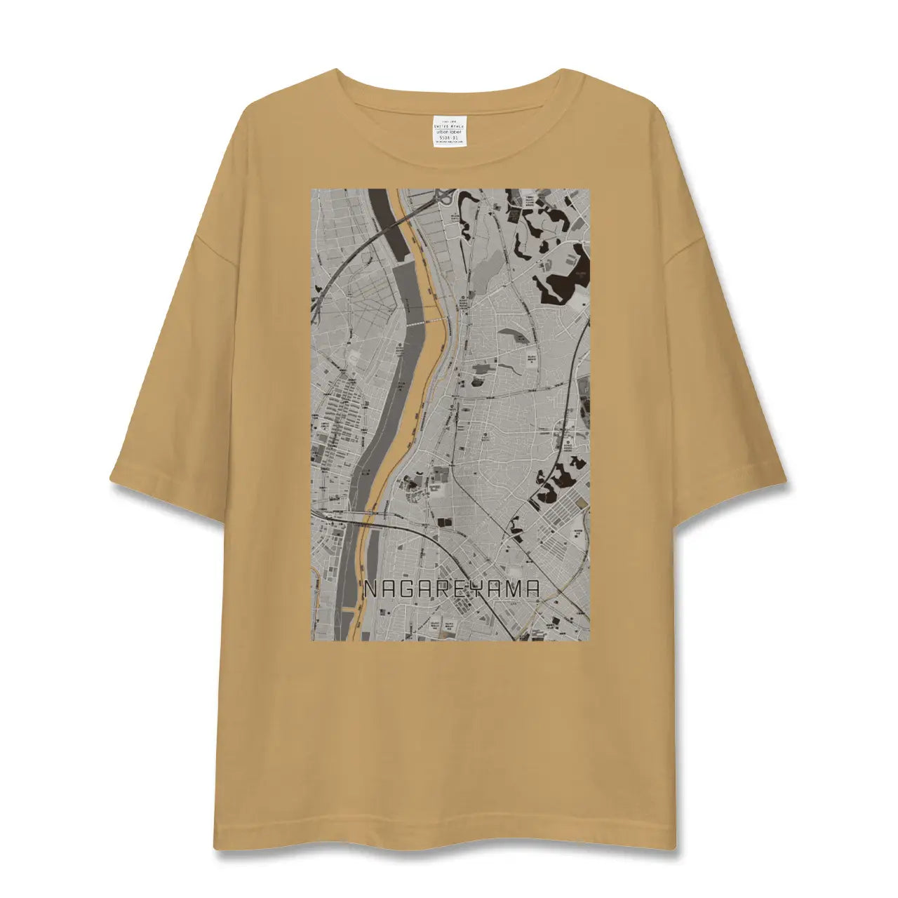 【流山(千葉県)】地図柄ビッグシルエットTシャツ
