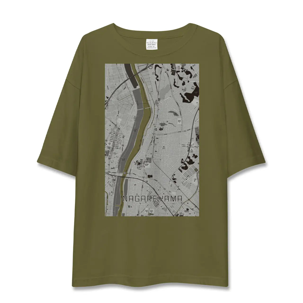 【流山(千葉県)】地図柄ビッグシルエットTシャツ