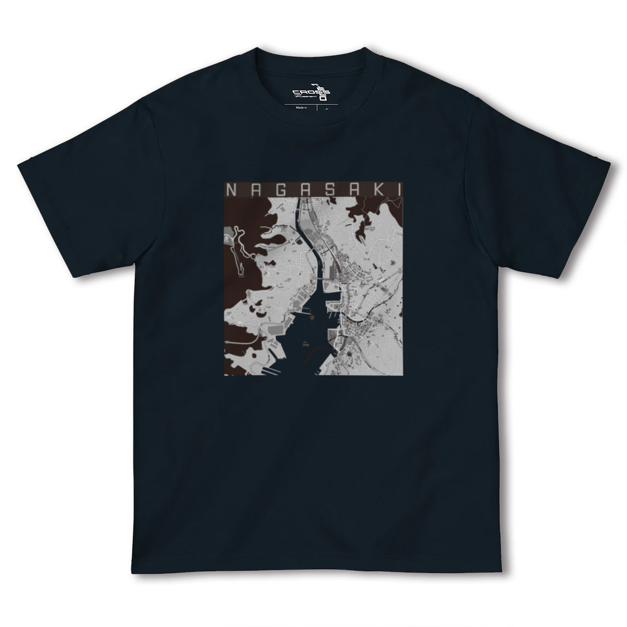 【長崎(長崎県)】地図柄ヘビーウェイトTシャツ