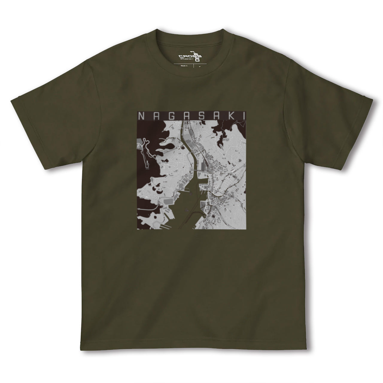 【長崎(長崎県)】地図柄ヘビーウェイトTシャツ