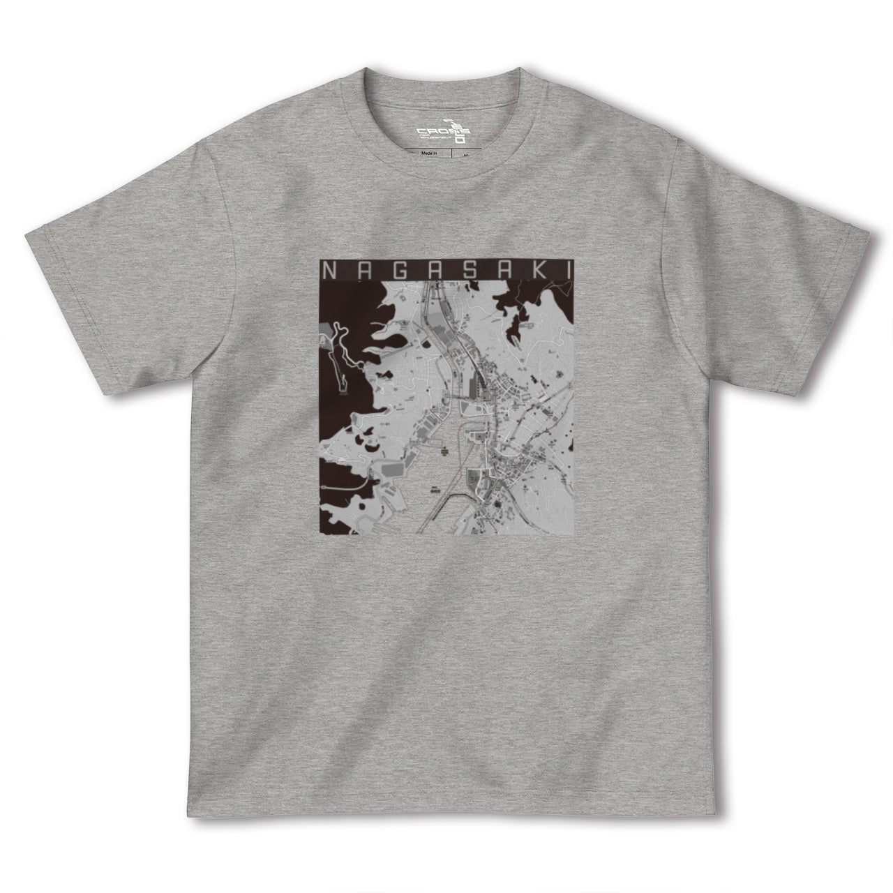 【長崎(長崎県)】地図柄ヘビーウェイトTシャツ