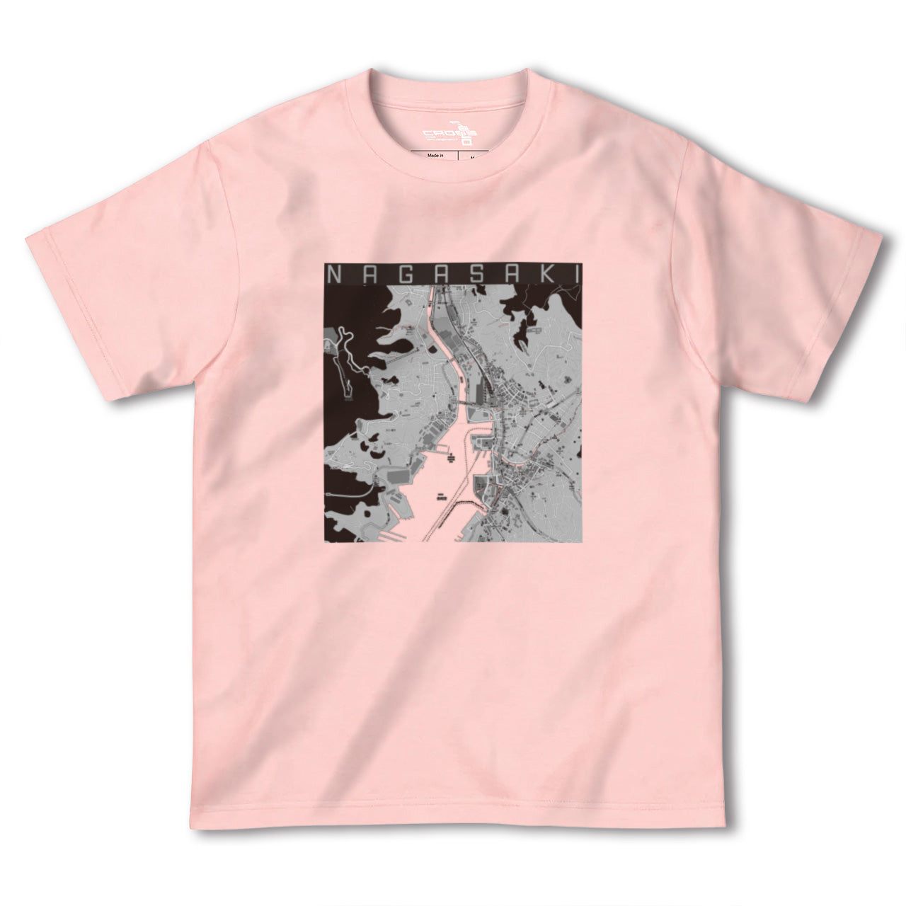 【長崎(長崎県)】地図柄ヘビーウェイトTシャツ