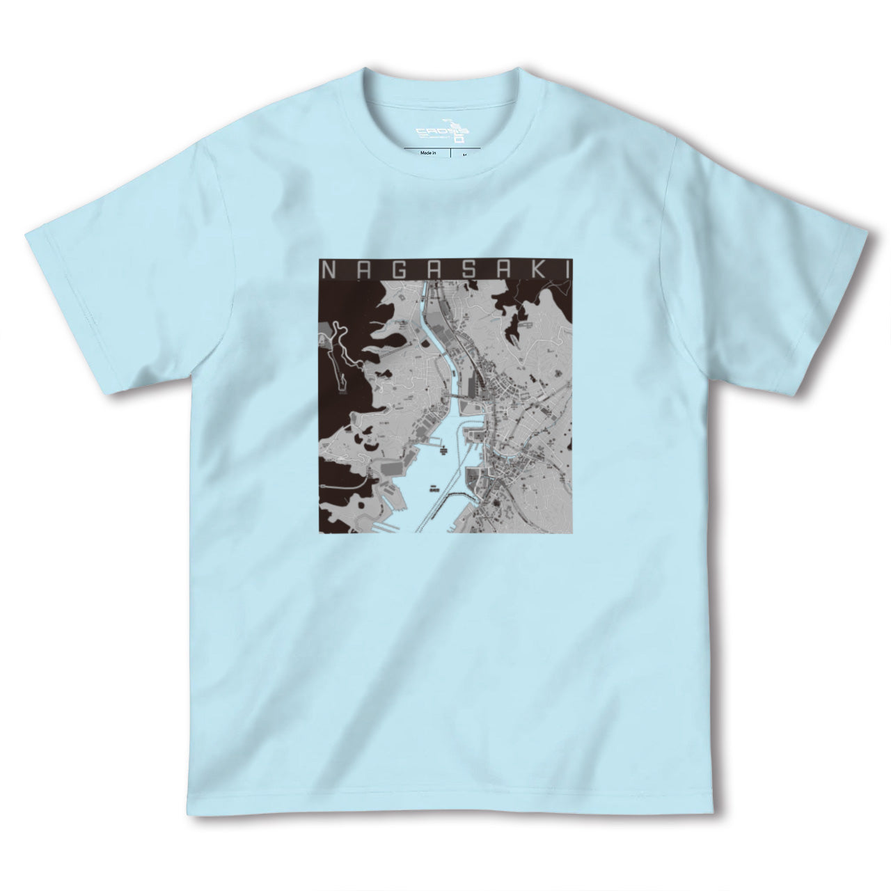 【長崎(長崎県)】地図柄ヘビーウェイトTシャツ