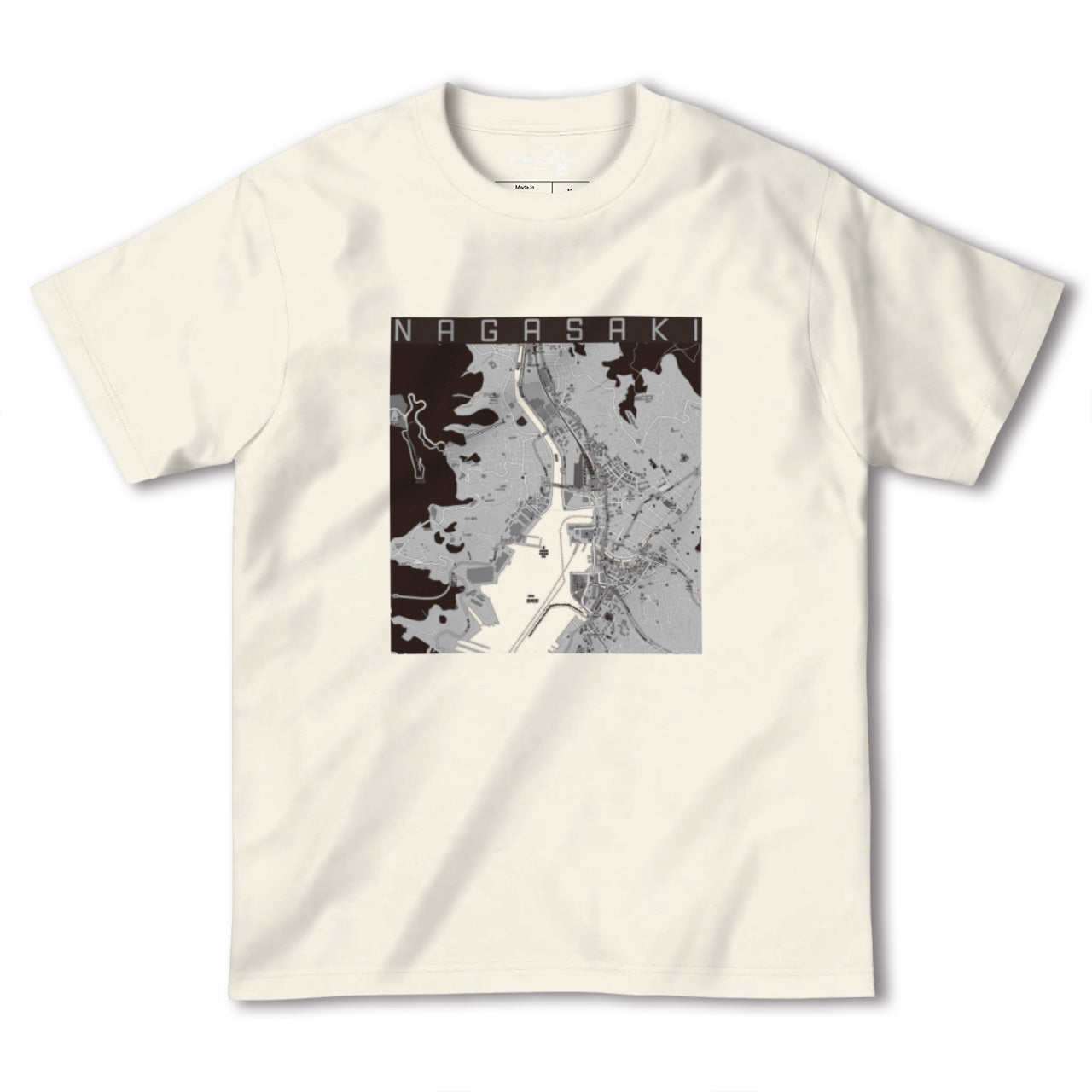 【長崎(長崎県)】地図柄ヘビーウェイトTシャツ