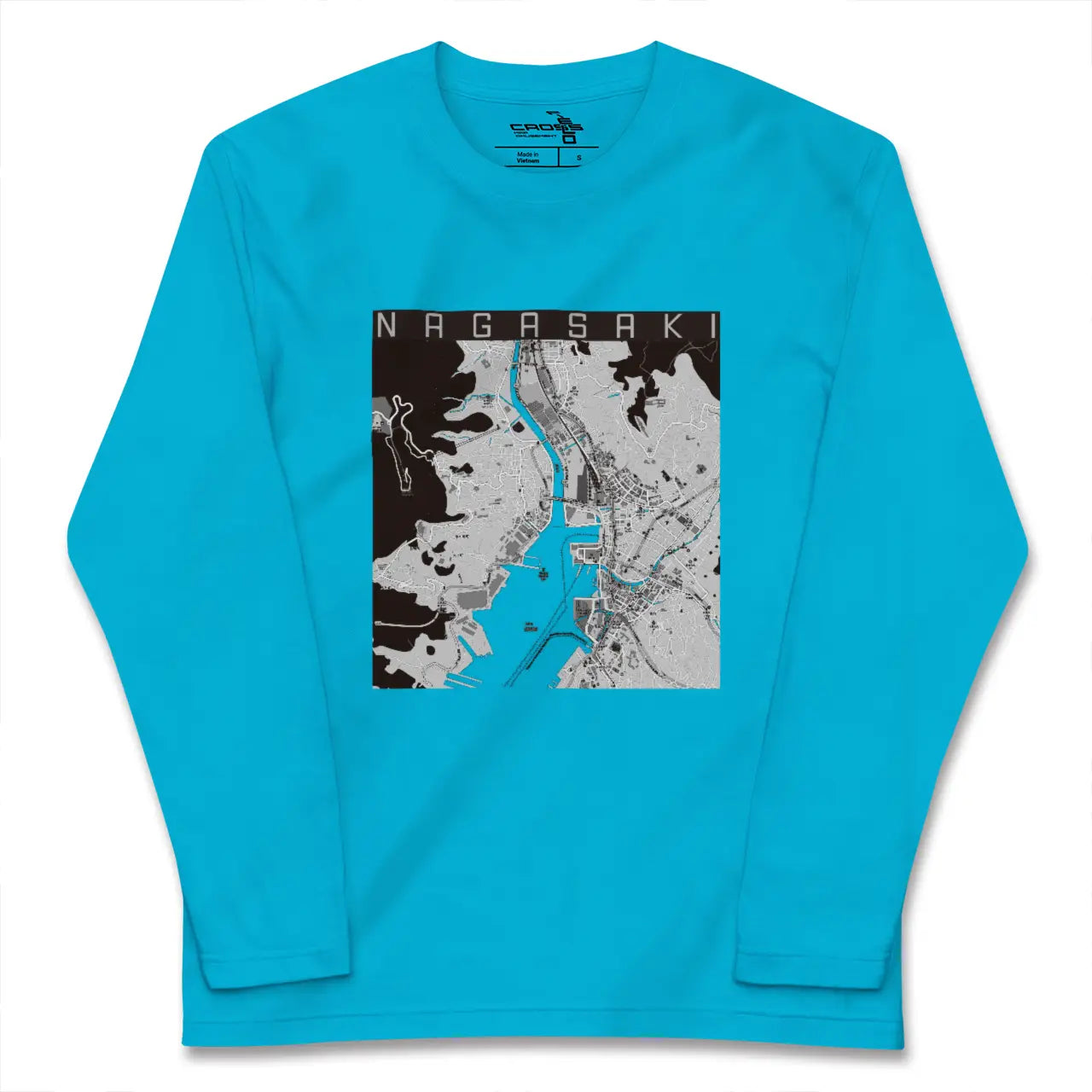 【長崎(長崎県)】地図柄ロングスリーブTシャツ