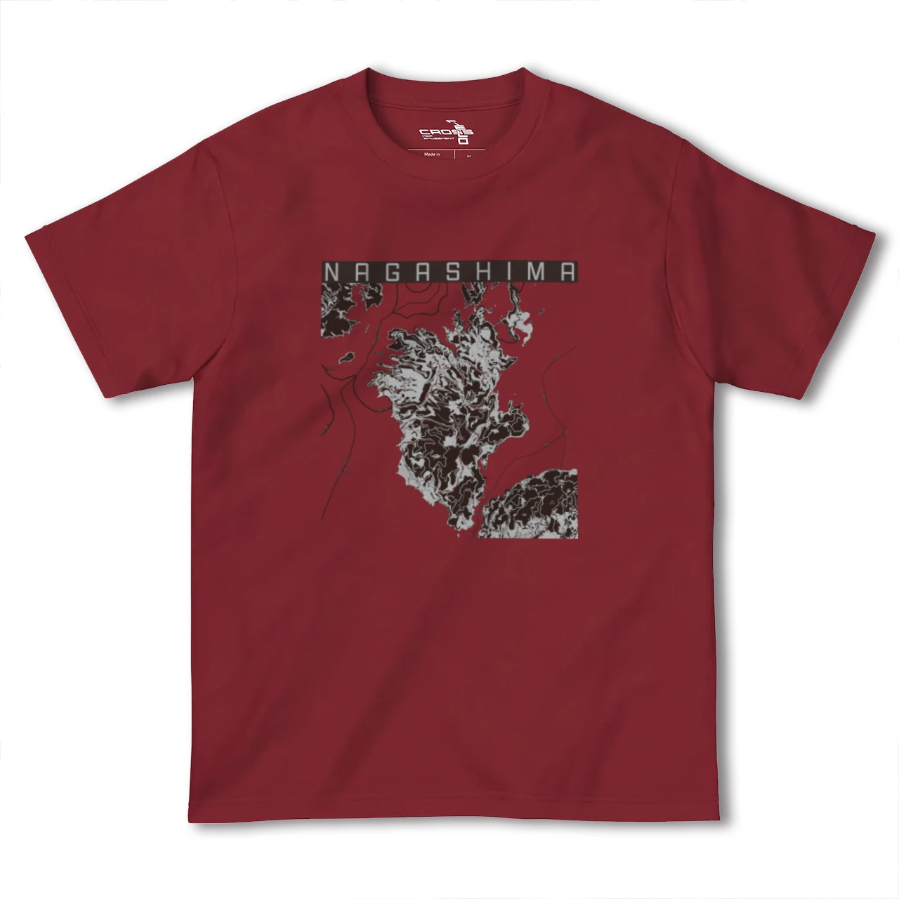 【長島(鹿児島県)】地図柄ヘビーウェイトTシャツ
