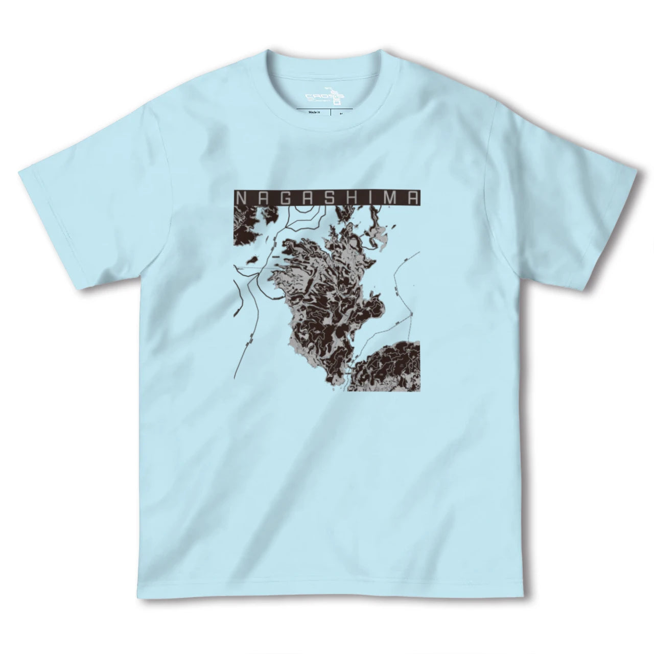 【長島(鹿児島県)】地図柄ヘビーウェイトTシャツ