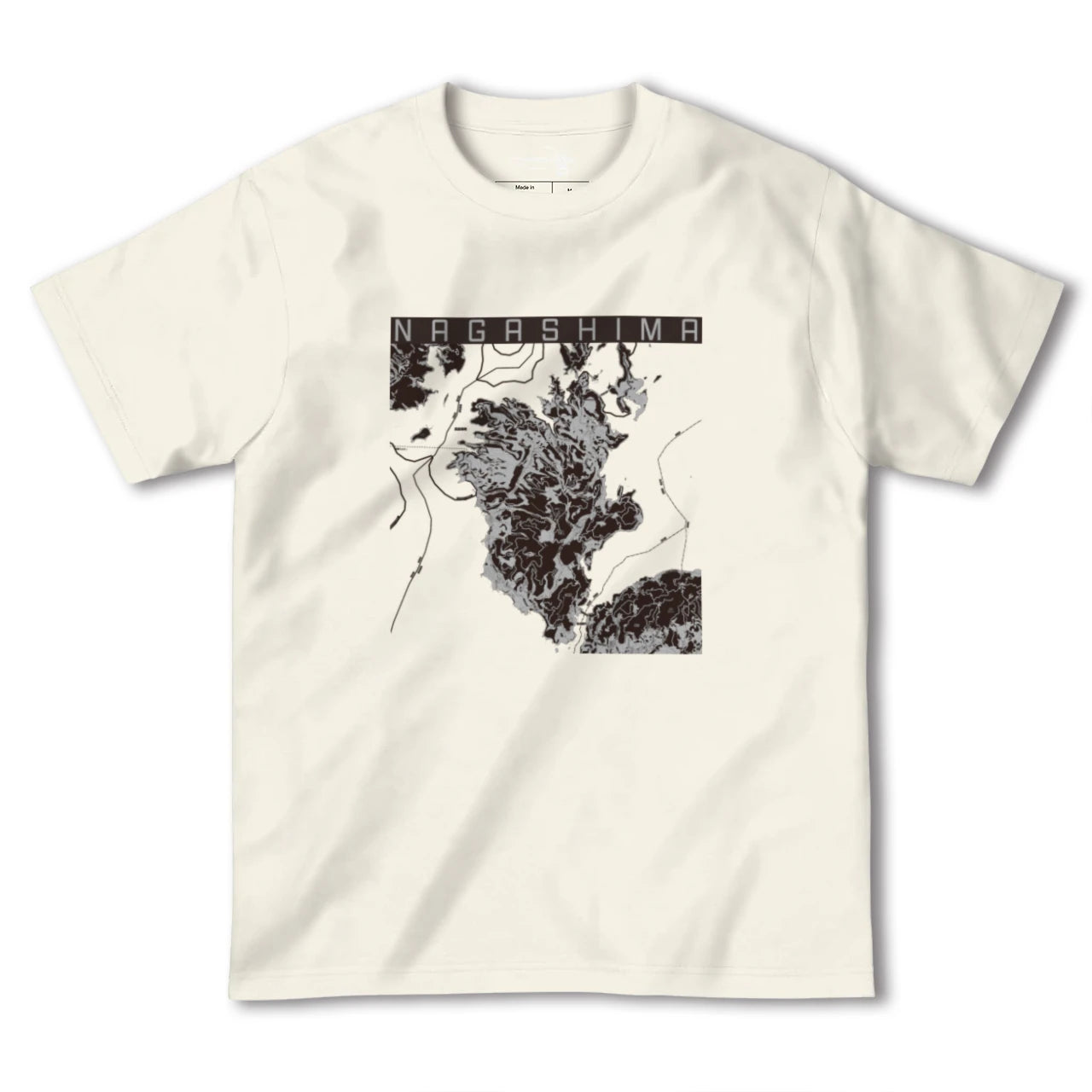 【長島(鹿児島県)】地図柄ヘビーウェイトTシャツ