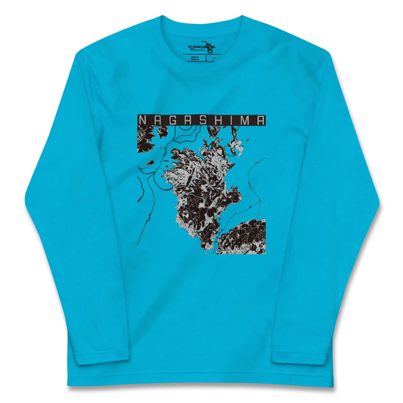 【長島(鹿児島県)】地図柄ロングスリーブTシャツ