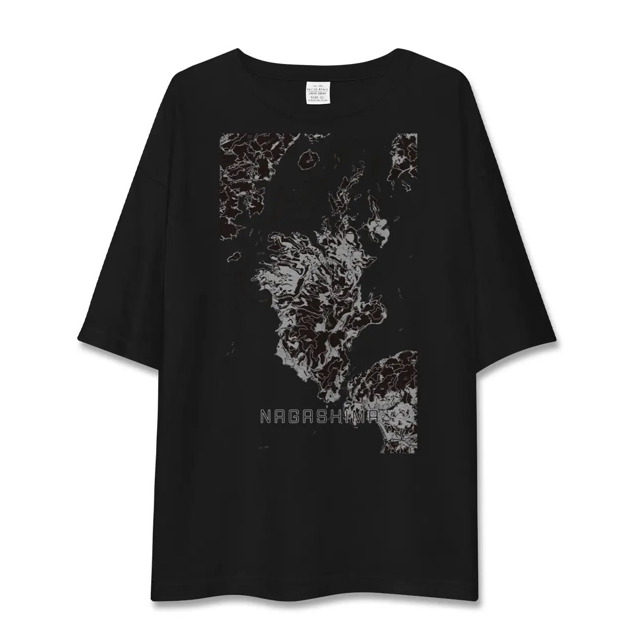 【長島(鹿児島県)】地図柄ビッグシルエットTシャツ