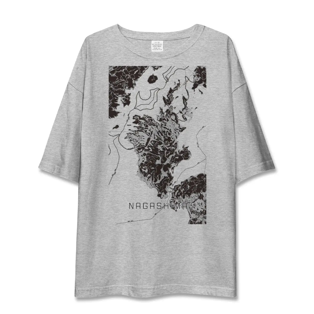 【長島(鹿児島県)】地図柄ビッグシルエットTシャツ