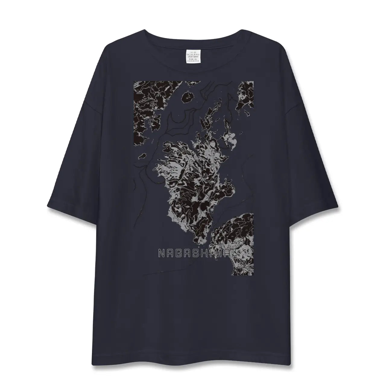 【長島(鹿児島県)】地図柄ビッグシルエットTシャツ