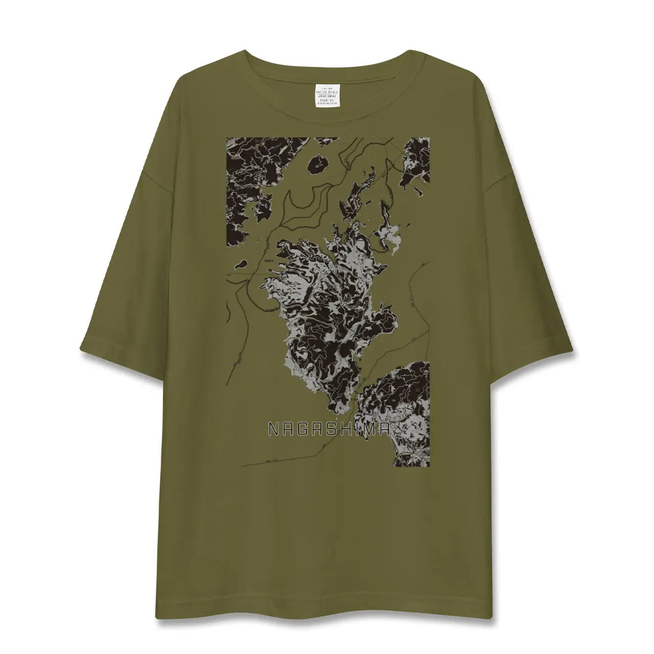 【長島(鹿児島県)】地図柄ビッグシルエットTシャツ