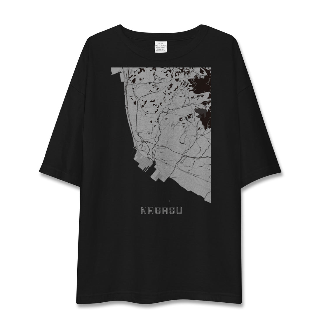 【長洲(熊本県)】地図柄ビッグシルエットTシャツ