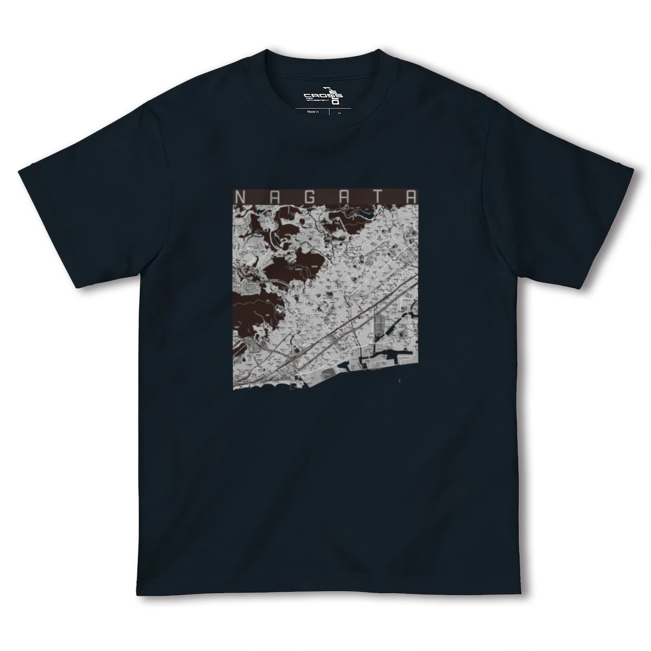 【長田(兵庫県)】地図柄ヘビーウェイトTシャツ