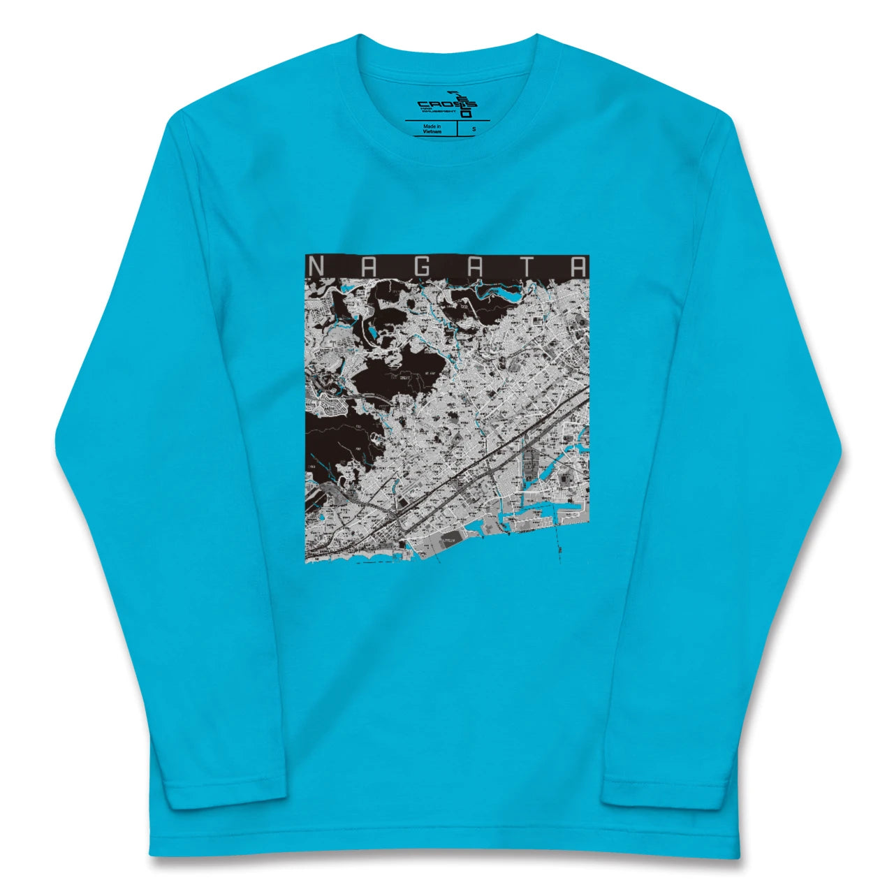 【長田(兵庫県)】地図柄ロングスリーブTシャツ