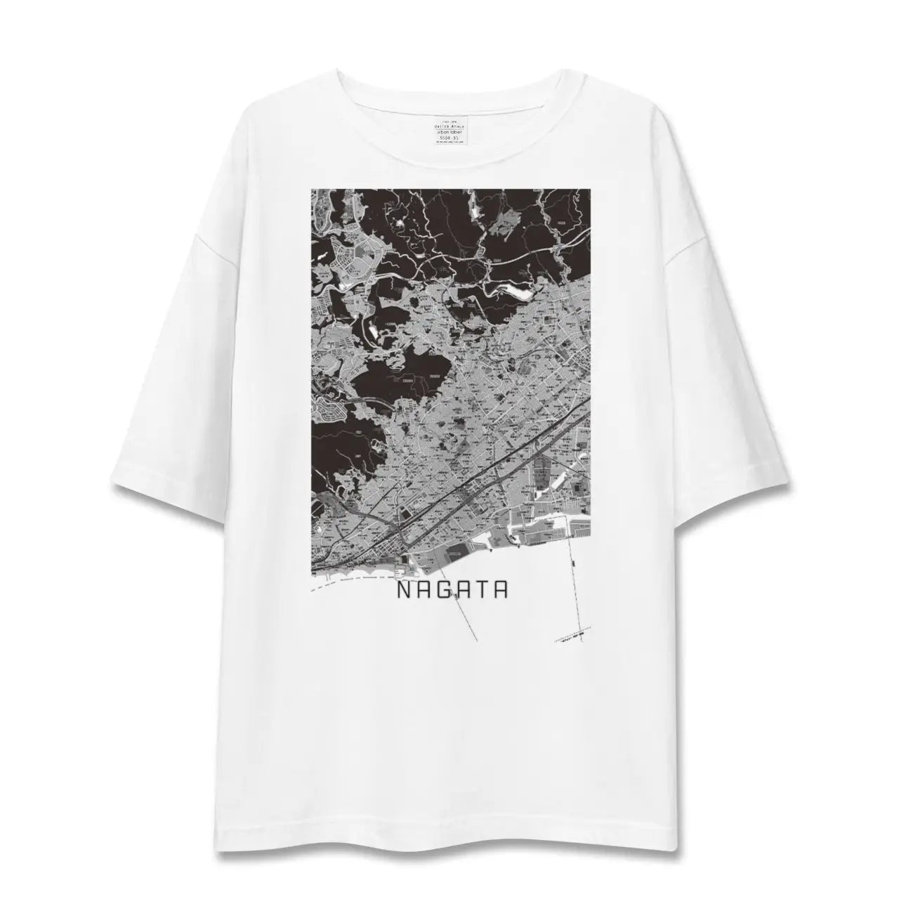 【長田(兵庫県)】地図柄ビッグシルエットTシャツ