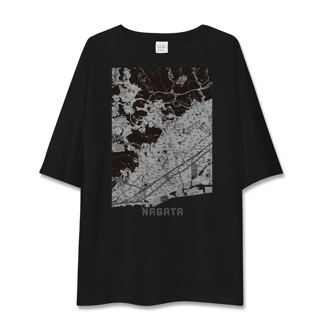 【長田(兵庫県)】地図柄ビッグシルエットTシャツ