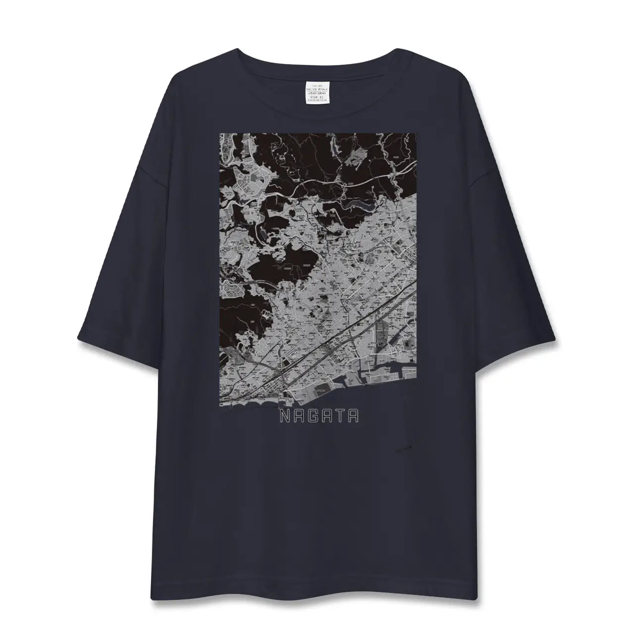 【長田(兵庫県)】地図柄ビッグシルエットTシャツ