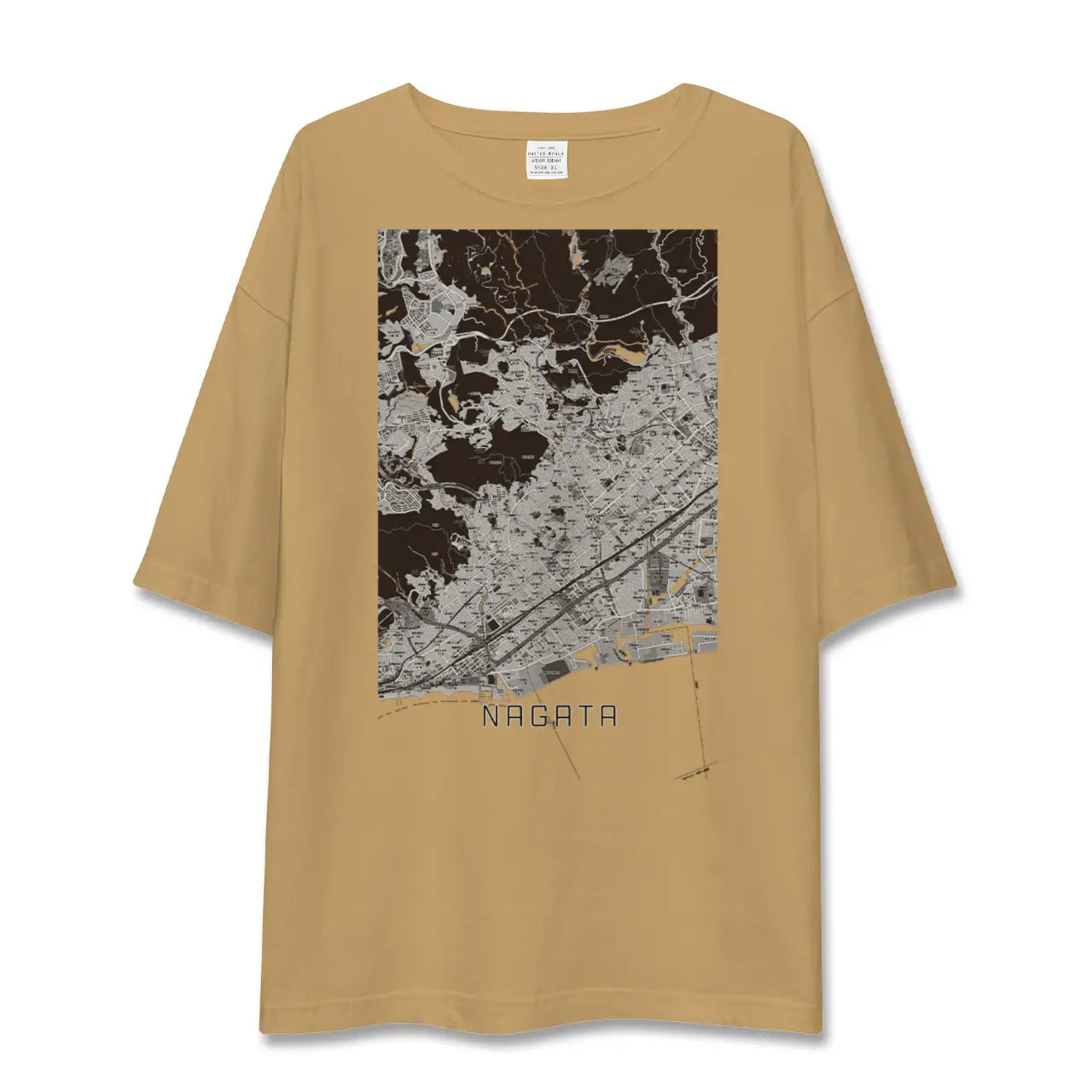 【長田(兵庫県)】地図柄ビッグシルエットTシャツ