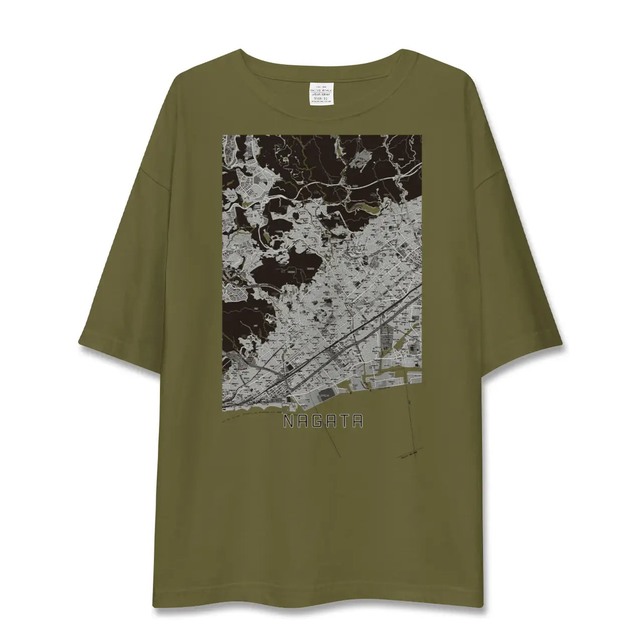 【長田(兵庫県)】地図柄ビッグシルエットTシャツ