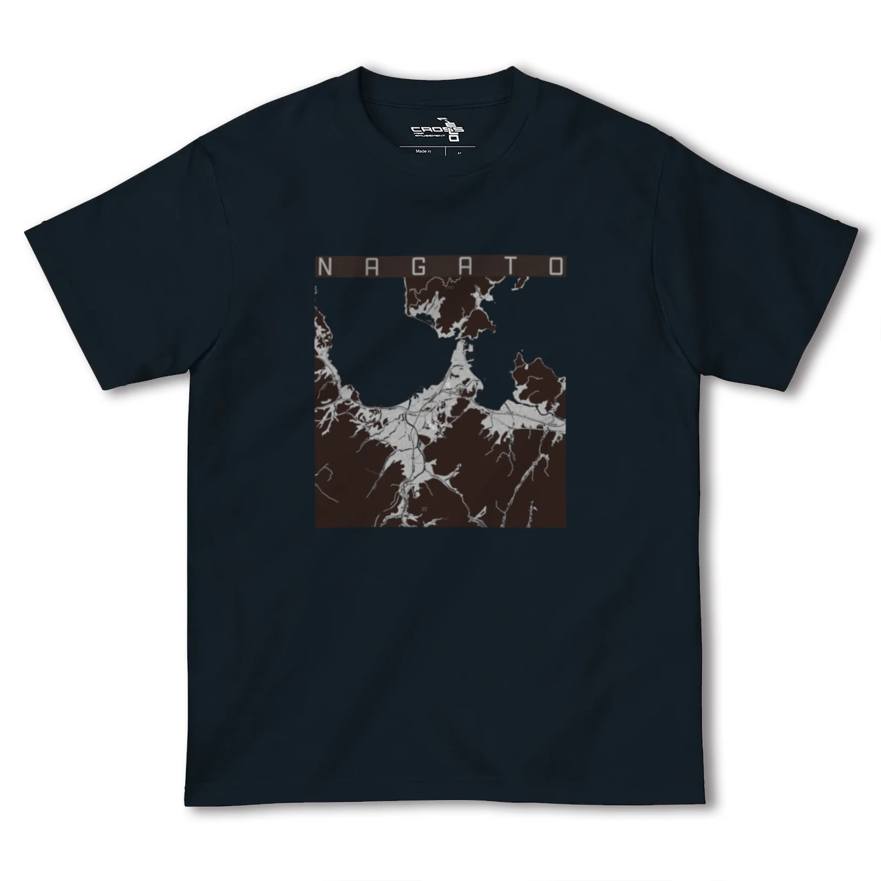 【長門(山口県)】地図柄ヘビーウェイトTシャツ