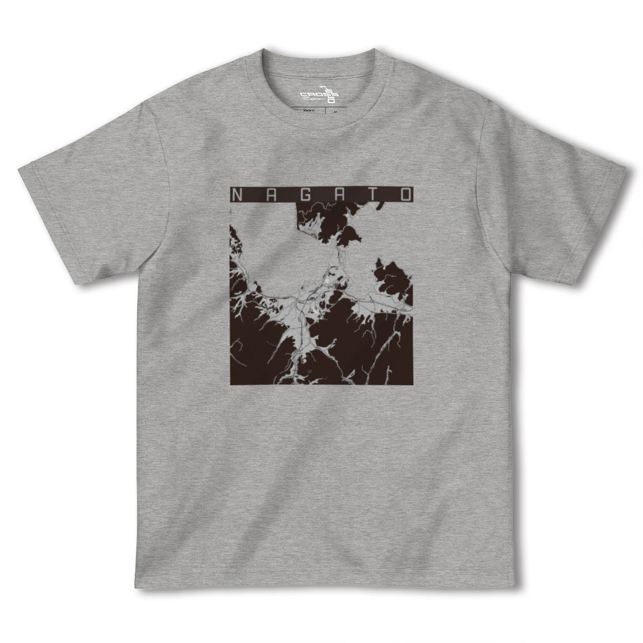 【長門(山口県)】地図柄ヘビーウェイトTシャツ