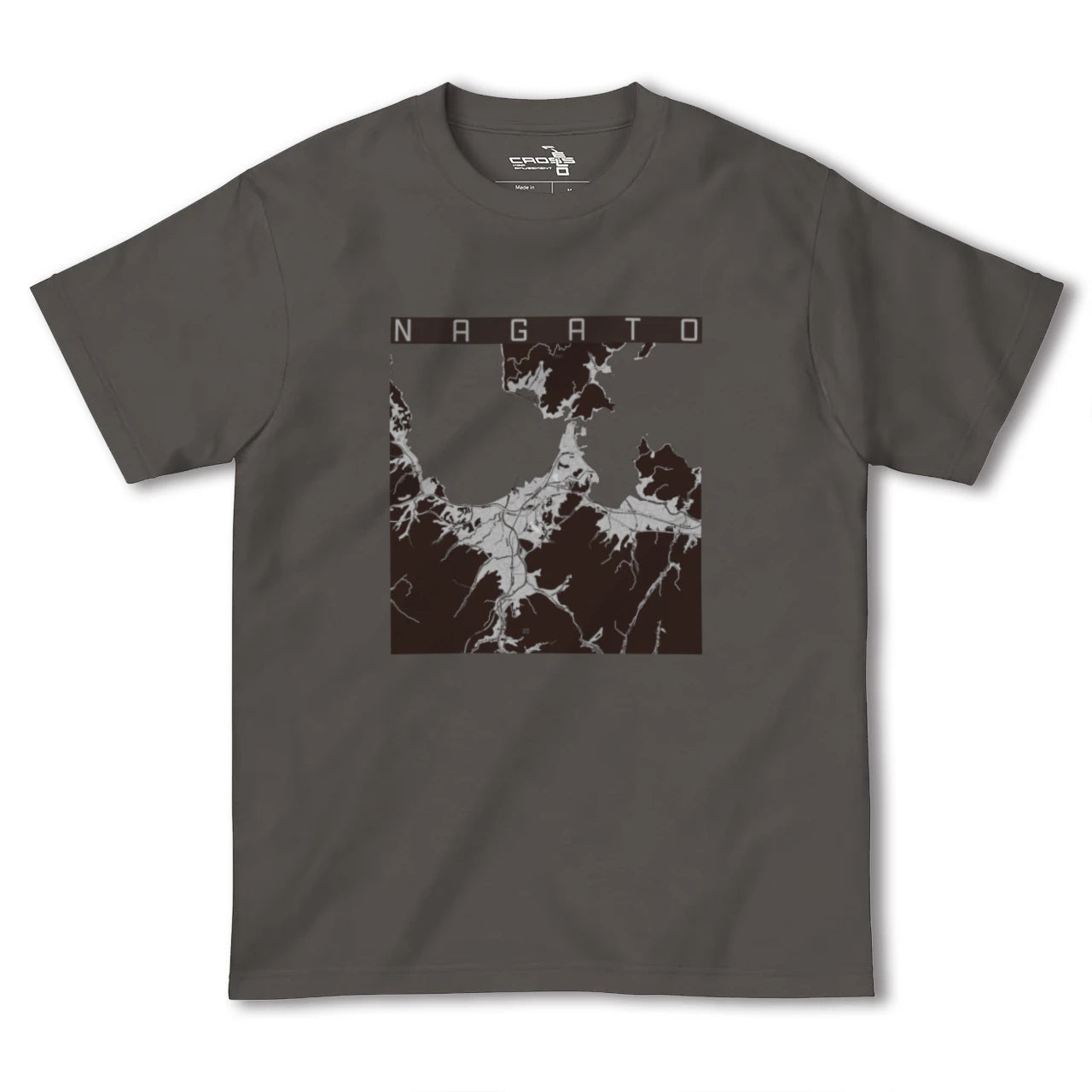 【長門(山口県)】地図柄ヘビーウェイトTシャツ