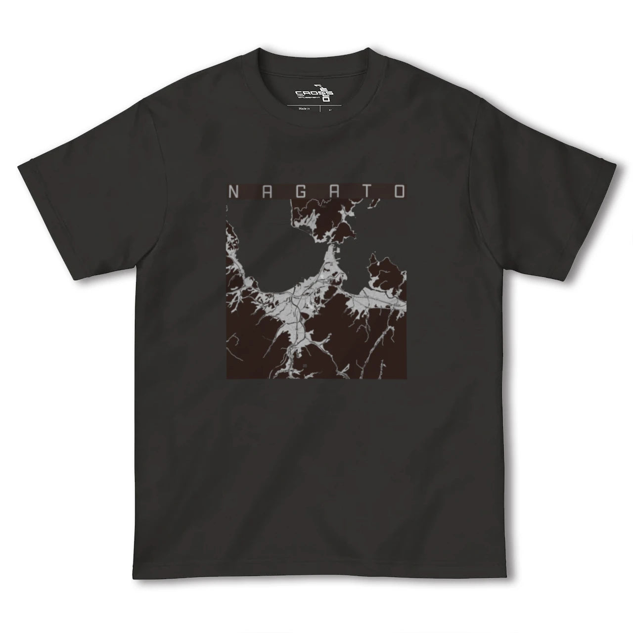 【長門(山口県)】地図柄ヘビーウェイトTシャツ
