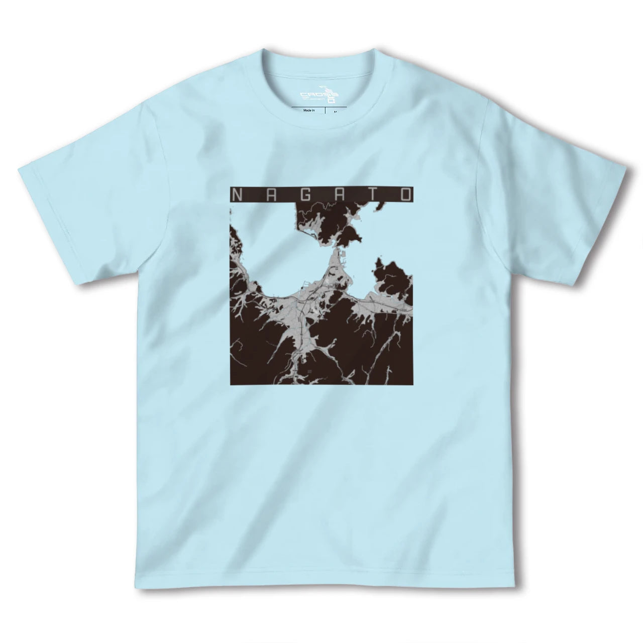 【長門(山口県)】地図柄ヘビーウェイトTシャツ