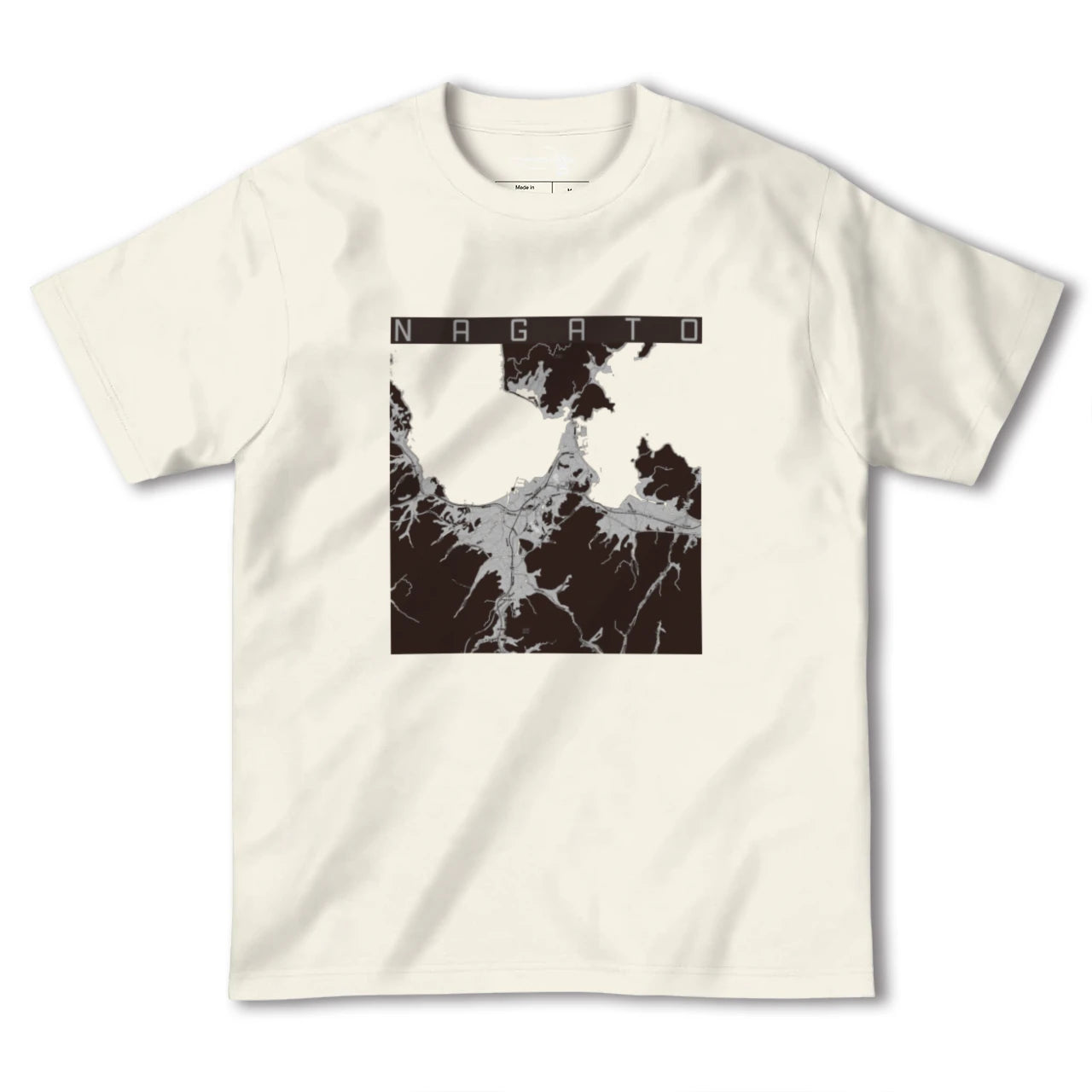 【長門(山口県)】地図柄ヘビーウェイトTシャツ