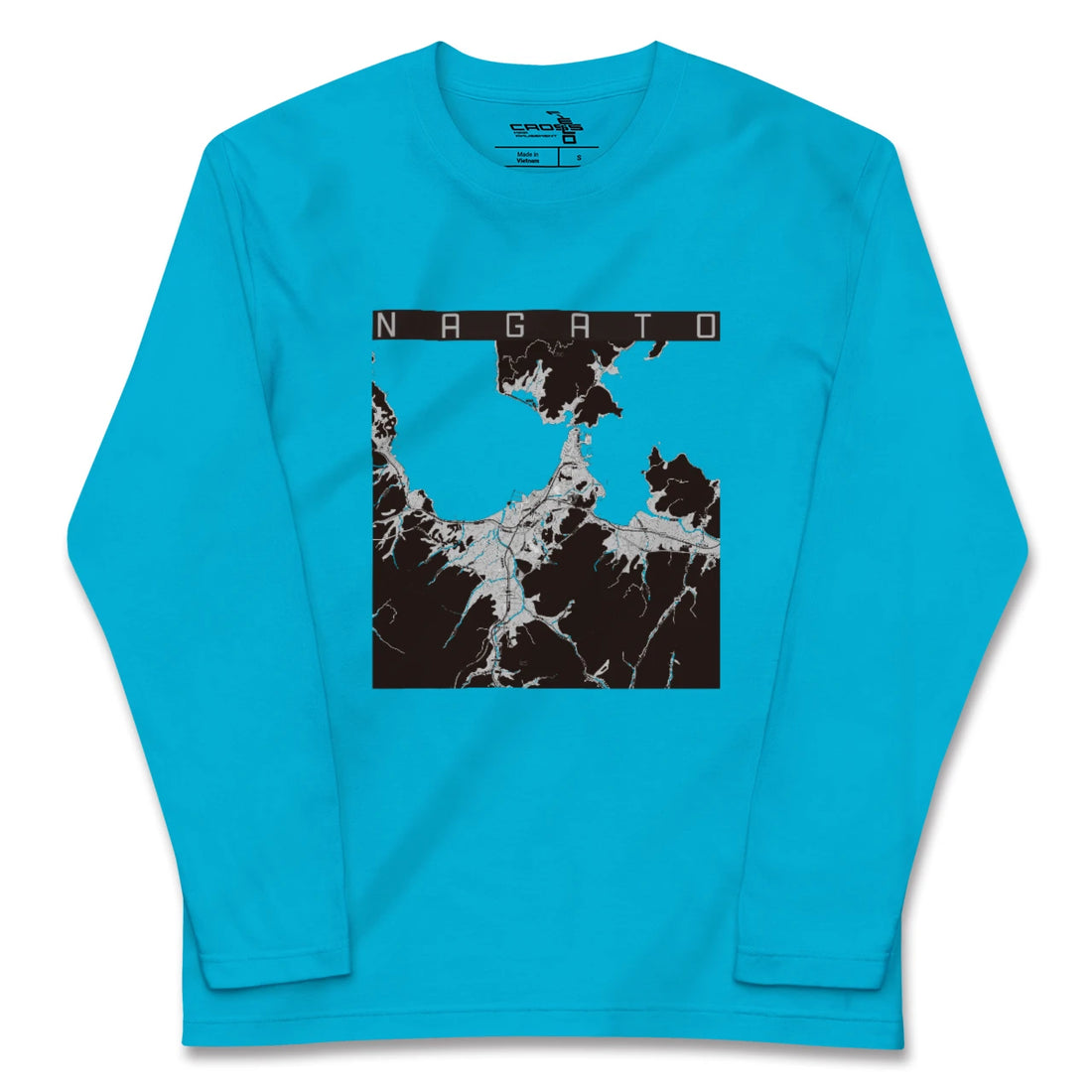 【長門(山口県)】地図柄ロングスリーブTシャツ