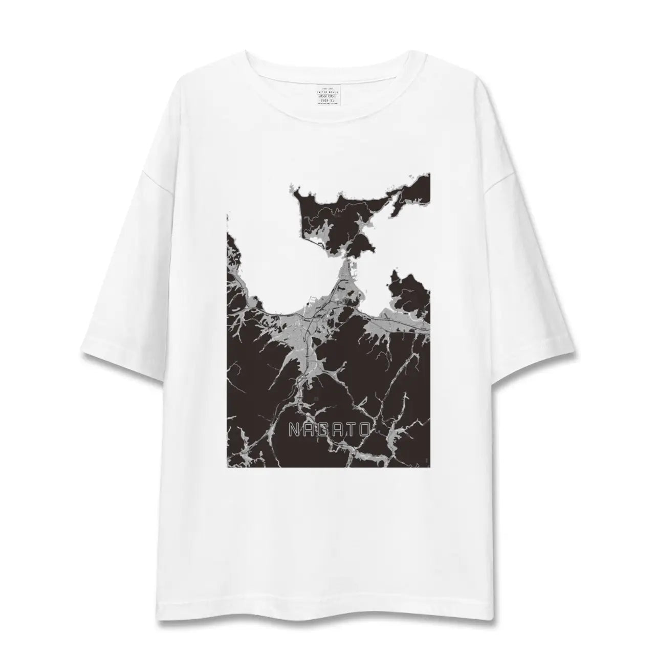 【長門(山口県)】地図柄ビッグシルエットTシャツ