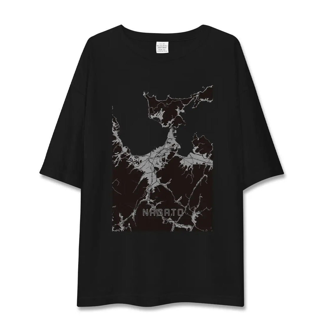 【長門(山口県)】地図柄ビッグシルエットTシャツ