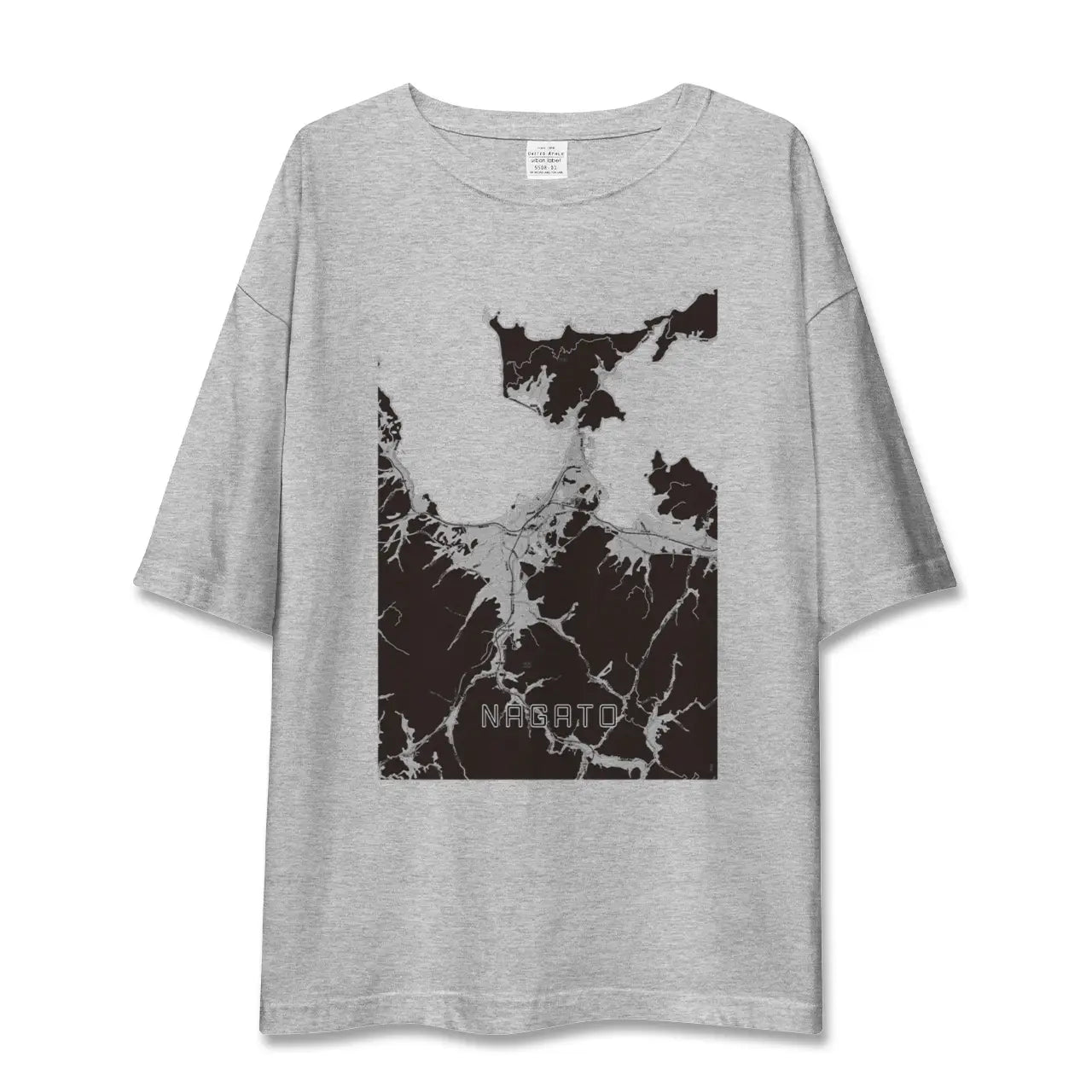 【長門(山口県)】地図柄ビッグシルエットTシャツ