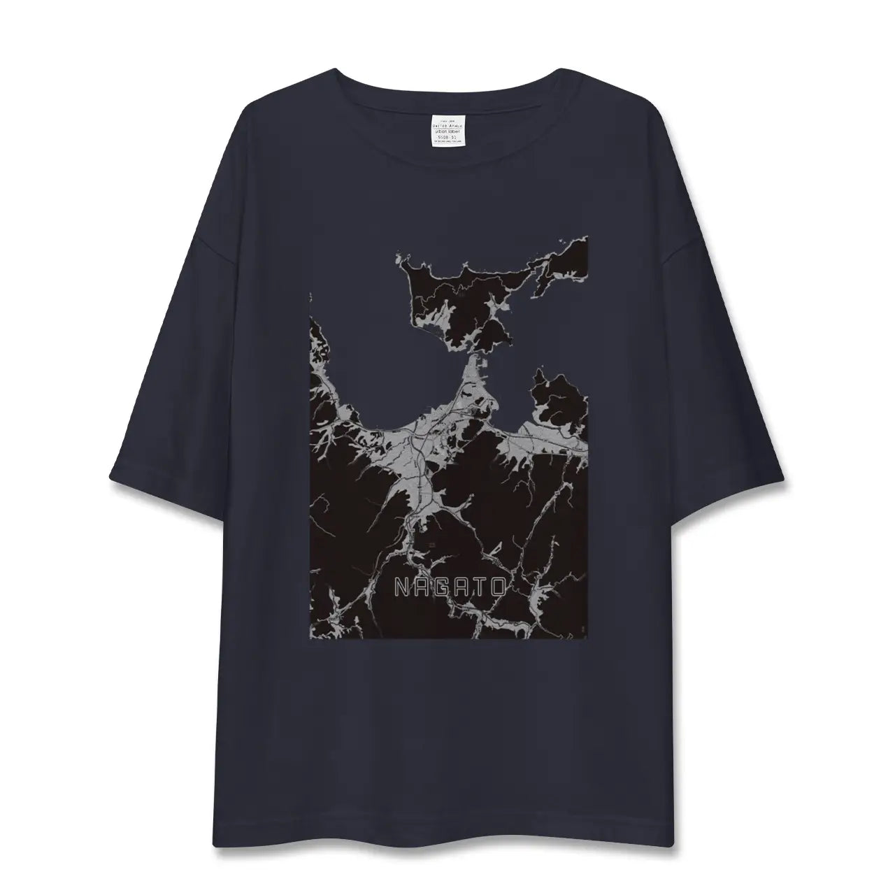 【長門(山口県)】地図柄ビッグシルエットTシャツ