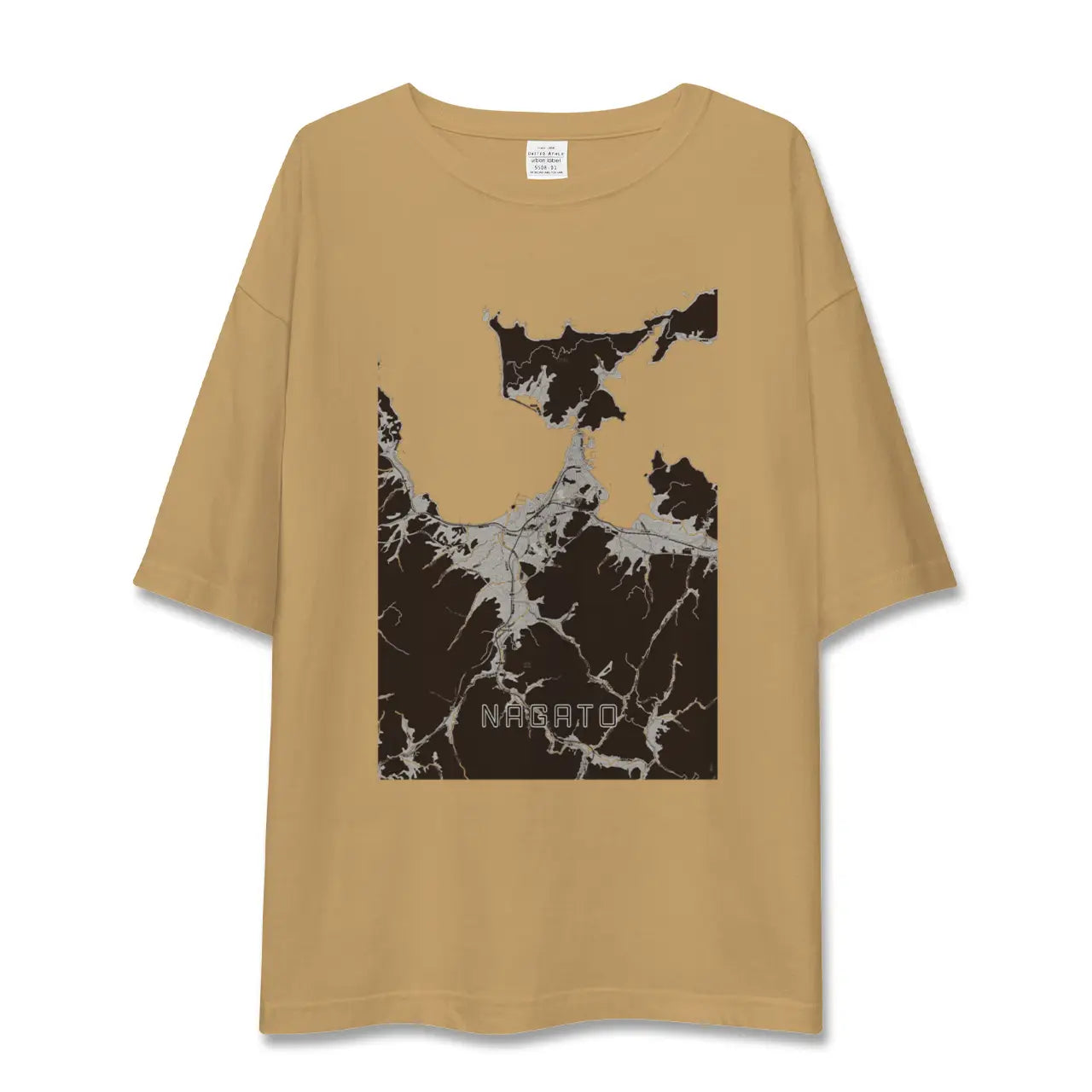 【長門(山口県)】地図柄ビッグシルエットTシャツ