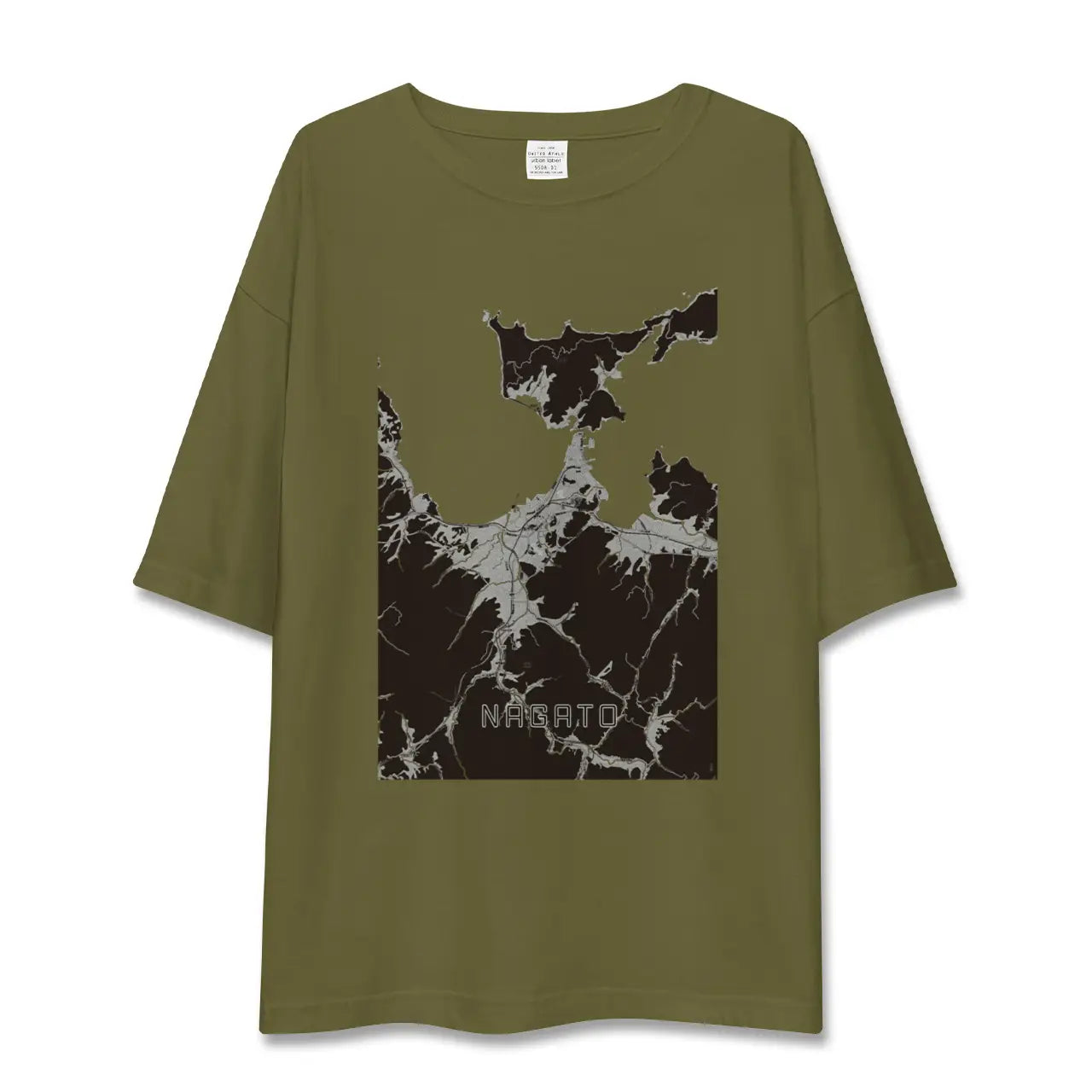【長門(山口県)】地図柄ビッグシルエットTシャツ