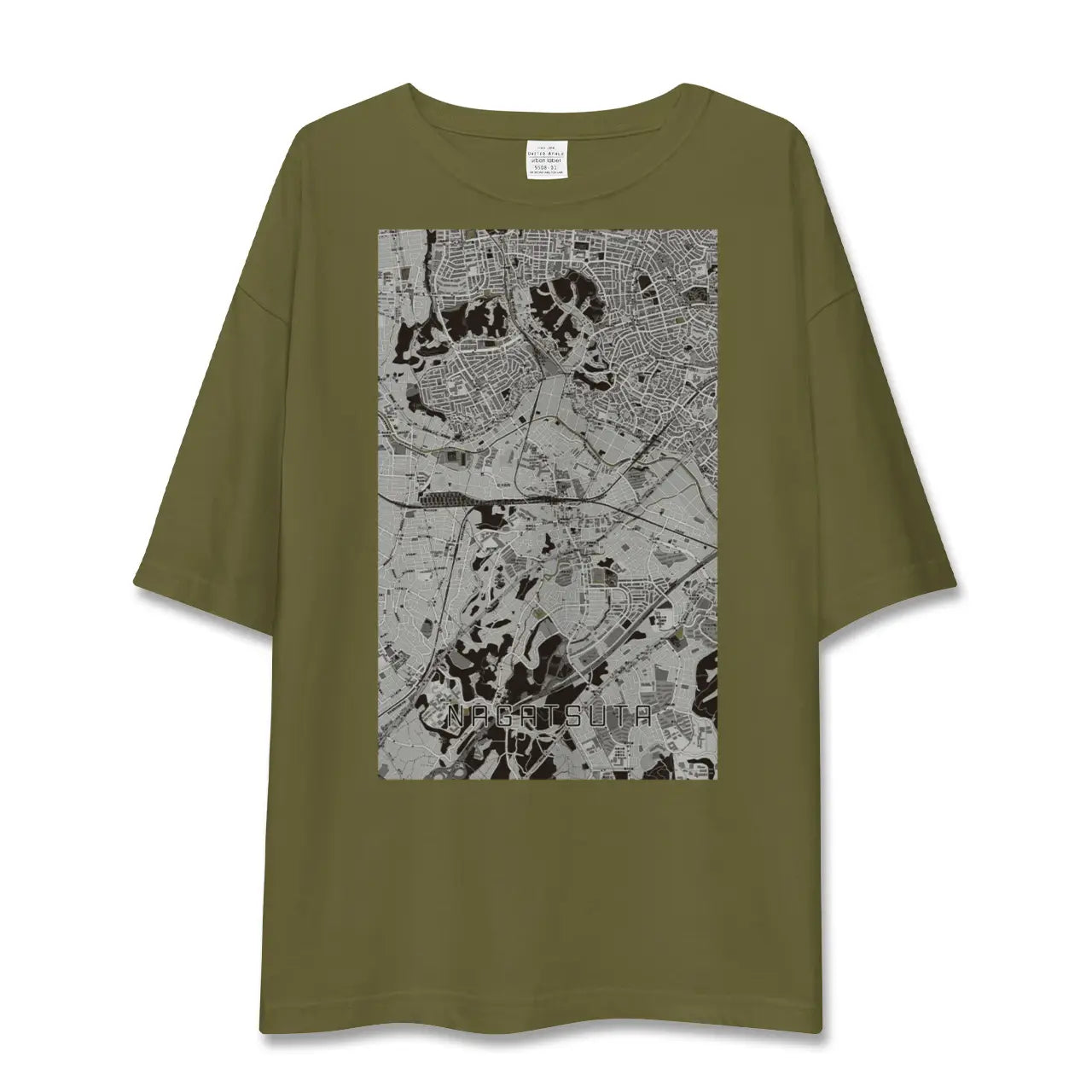 【長津田(神奈川県)】地図柄ビッグシルエットTシャツ