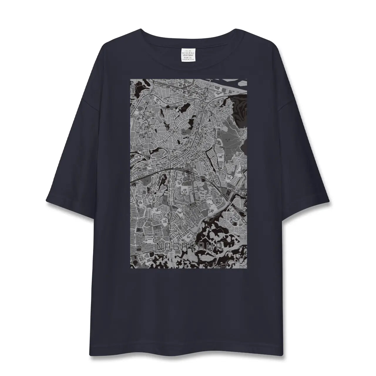 【永山(東京都)】地図柄ビッグシルエットTシャツ